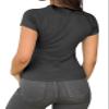 Abardsion Women Casual Raglan Sleeve Crewneck Slim T Shirts - 2026 Spring Summer Basic Activewear Going Out Tops(Dark Grey, L) view 2