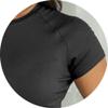 Abardsion Women Casual Raglan Sleeve Crewneck Slim T Shirts - 2026 Spring Summer Basic Activewear Going Out Tops(Dark Grey, L) view 4