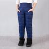 Kids Snow Ski Pants Water-proof Insulated Windproof Ripstop Snowboard Pants Boys Girls Activewear Down (Blue, 6-7 Years) view 2