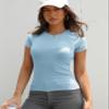 Abardsion Women Casual Raglan Sleeve Crewneck Slim T Shirts - 2026 Spring Summer Basic Activewear Going Out Tops(Light Blue, S) view 3