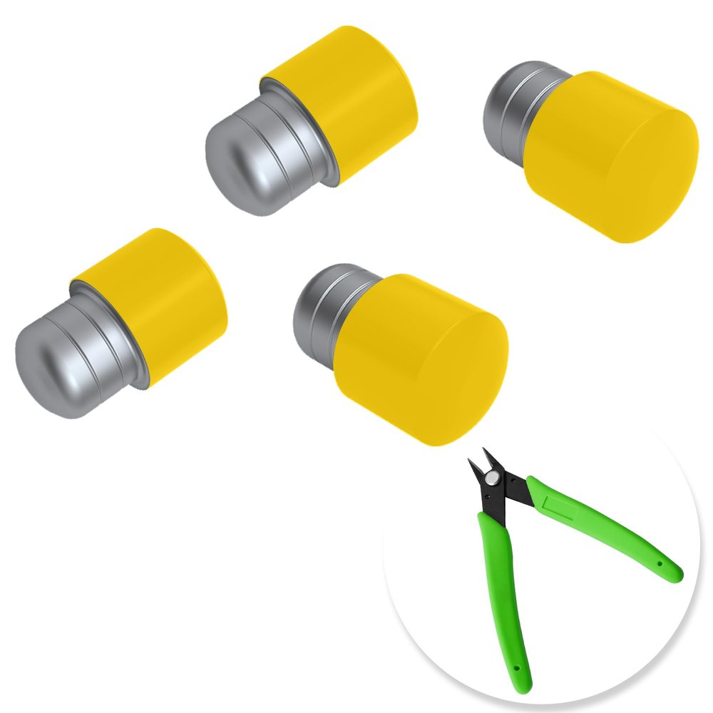 Glintbay 2 Pairs Frame Replacement Rivet for Oakley Holbrook Sunglasses - Yellow