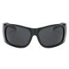helena Fashion Oversized Sunglasses Goggle Trendy Big Frames Punk Sun Glasses for Women Men Black Pink Shades Eyewear UV400 (black+pink) view 2