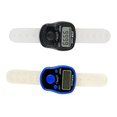 BESPORTBLE 2pcs Finger Counter Electronic Lap Beads Chanting Clickers Pitch Electronic Counting Machine Rosaries Plastic Rosary Electronic Counting Tools Muslim Electronics Prayer Beads