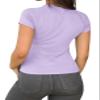 Abardsion Women Casual Raglan Sleeve Crewneck Slim T Shirts - 2026 Spring Summer Basic Activewear Going Out Tops(Light Purple, L) view 2