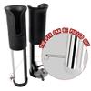 Mojiate Made 2Pcs Stainless Clamp on Fishing Rod Holder, 316 Stainless Tournament Style Clamp on Fishing Rod Holder, Portable Fishing Pod Rack (Black) view 3