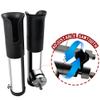 Mojiate Made 2Pcs Stainless Clamp on Fishing Rod Holder, 316 Stainless Tournament Style Clamp on Fishing Rod Holder, Portable Fishing Pod Rack (Black) view 4