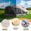 DanCoom Bell Tent, 8/10/12 Person Waterproof Large Family Tents with Sturdy Center & Vestibule, Mesh Window,Waterproof,Spacious Space for All 4 Season Camping Yurt Tent. view 4