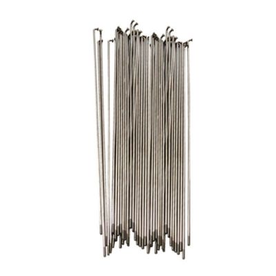 NORAZE Bicycle Stainless Silver Steel Spokes 36pcs Bike Parts 14G J Bend with Nipples (Color : Silver, Size : 180mm)