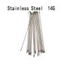 NORAZE Bicycle Stainless Silver Steel Spokes 36pcs Bike Parts 14G J Bend with Nipples (Color : Silver, Size : 180mm) view 2