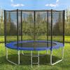 AOTOB 14 FT Trampoline with Safety Enclosure Net Combo Bounce Jump for Kids Outdoor with Spring Pad Waterproof Jump Mat & Ladder