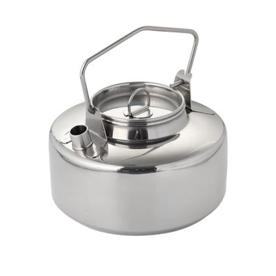 UNbit Kettle for Stove top 1L/33.8OZ Camping Kettle Lightweight Portable 304 Stainless Steel Picnic Teapot Cookware for Hangable Outdoor Teapot Kitchen Supplies Teapots