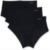 Calvin Klein Invisibles Seamless Hipster Panties, 3 Pack Black/Black/Black view 1