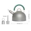UNbit Kettle for Stove top 2L Titanium Kettle with Folding Handles Ultralight Pot with Warning Buzzer Coffee Tea for Outdoor Camping Backpacking Home Kitchen Supplies Teapots (Color : Purple) view 2
