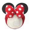 JIAHANG Baby Girl Mouse Ears Headwrap with 3D Polka Dot Bow, Wide Velvet Turban Hairband, Fashion Hair Bow Headband for Toddler, Kids, Party Supplies view 2