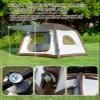 Inflatable Camping Tent with Pump,2-4 Person Glamping Tents, Easy Setup Waterproof Outdoor Blow UpTents, Inflatable House with Mosquito Screen, 4 Season view 2