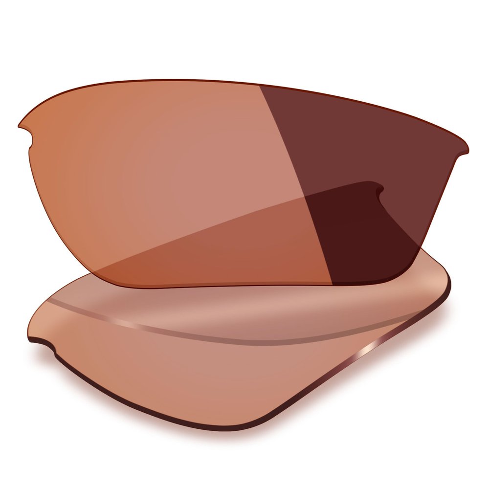 Mryok UV400 Replacement Lenses Compatible with Oakley Half Jacket 2.0 XL OO9154 62mm Sunglasses, HD Polarized, UV Protection, Impact Resistant & Perfectly Fit - Orange Photochromic