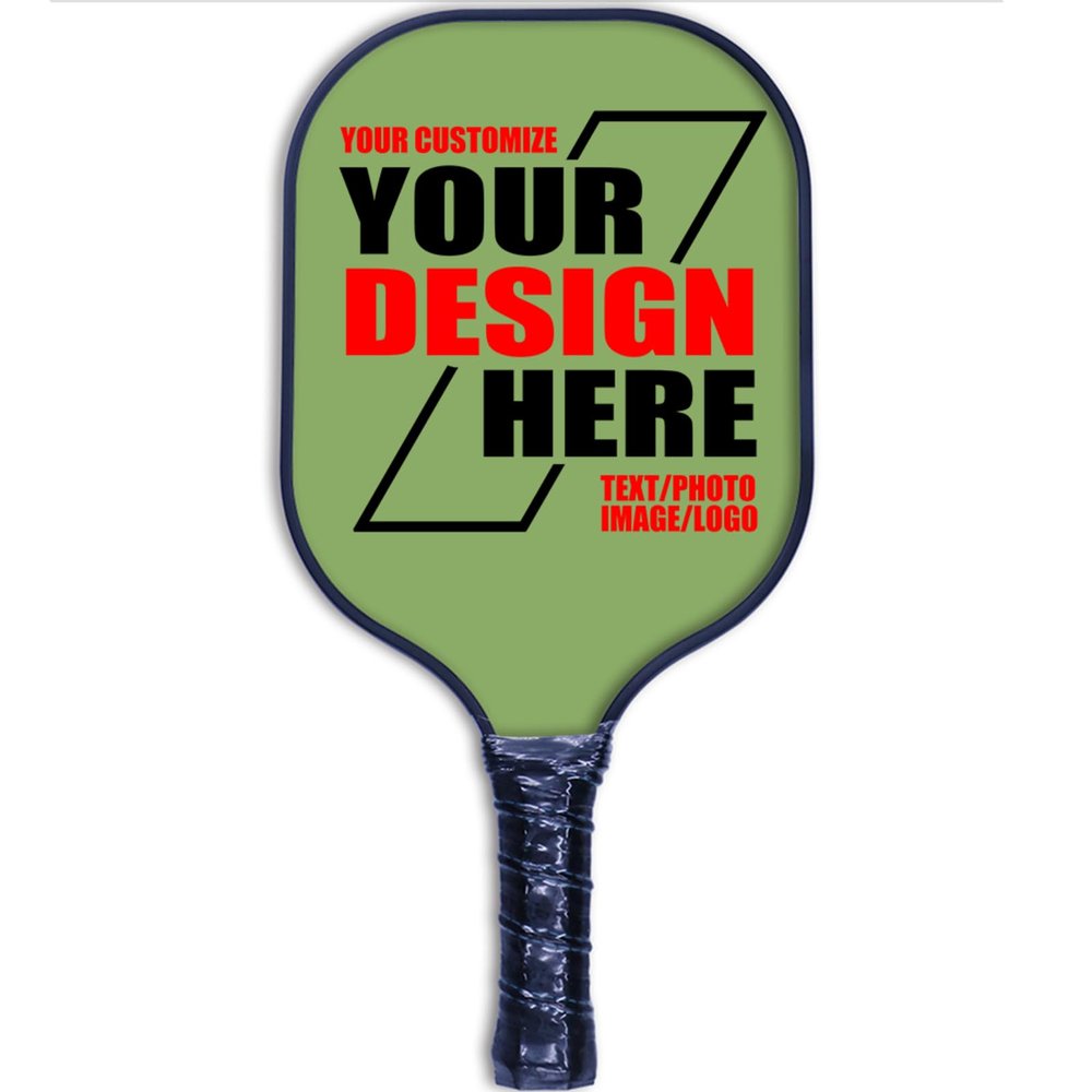 Custom Pickleballs Paddles Add Your Own Photo Text Design Here Personalized Graphite Pickle Ball Paddles for Women & Men 40 Colors Available