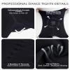 Daydance Black Girls Ballet Tights Ultra Soft Transition Tights for Dance, Gymnastics, Under Dress, 60D 2 Packs view 2