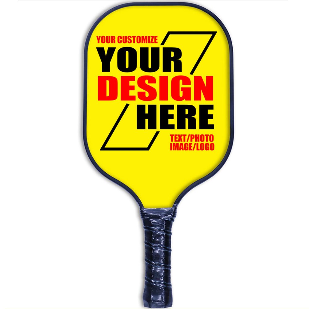Custom Pickleballs Paddles Add Your Own Photo Text Design Here Personalized Graphite Pickle Ball Paddles for Women & Men 40 Colors Available