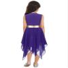 YOOJOO Girls Liturgical Praise Dance Tunic Tank Pullover Sleeveless Metallic Patchwork Asymmetrical Hem Lyrical Dance G1840Purple 12 Years view 2