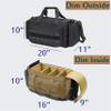 Aprikostein Range Bag for Handgun Ammo Shooting, L Gun Case Carry 5+ Pistols Transport Tactical Gears Accessories with Lockable Zipper Molle Strap, Duffle Sport Bag Hunting Storage Capricorn view 2