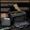 Aprikostein Range Bag for Handgun Ammo Shooting, L Gun Case Carry 5+ Pistols Transport Tactical Gears Accessories with Lockable Zipper Molle Strap, Duffle Sport Bag Hunting Storage Capricorn view 4