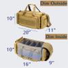 Aprikostein Range Bag for Handgun Ammo Shooting, L Gun Case Carry 5+ Pistols Transport Tactical Gears Accessories with Lockable Zipper Molle Strap, Duffle Sport Bag Hunting Storage Capricorn view 3