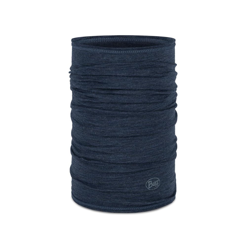 BUFF Unisex Merino Wool Lightweight Tubular Bandana Scarf - Night Blue