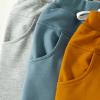 Doisbetthsay Toddler Baby Boys Pants 3 Pack Solid Color Fall Spring Sweatpants Baby Jogger Pants Khaki Brown Grey (3 Pack B, 6-12 Months) view 2