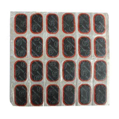 ErdBar Bike tire Patch kit Bicycle Tire Puncture Repair Kit Tube Rubber Patch Kitfor Bikes and Other Inflatables (Color : Black, Size : 3.4 * 2.55cm/48pcs)