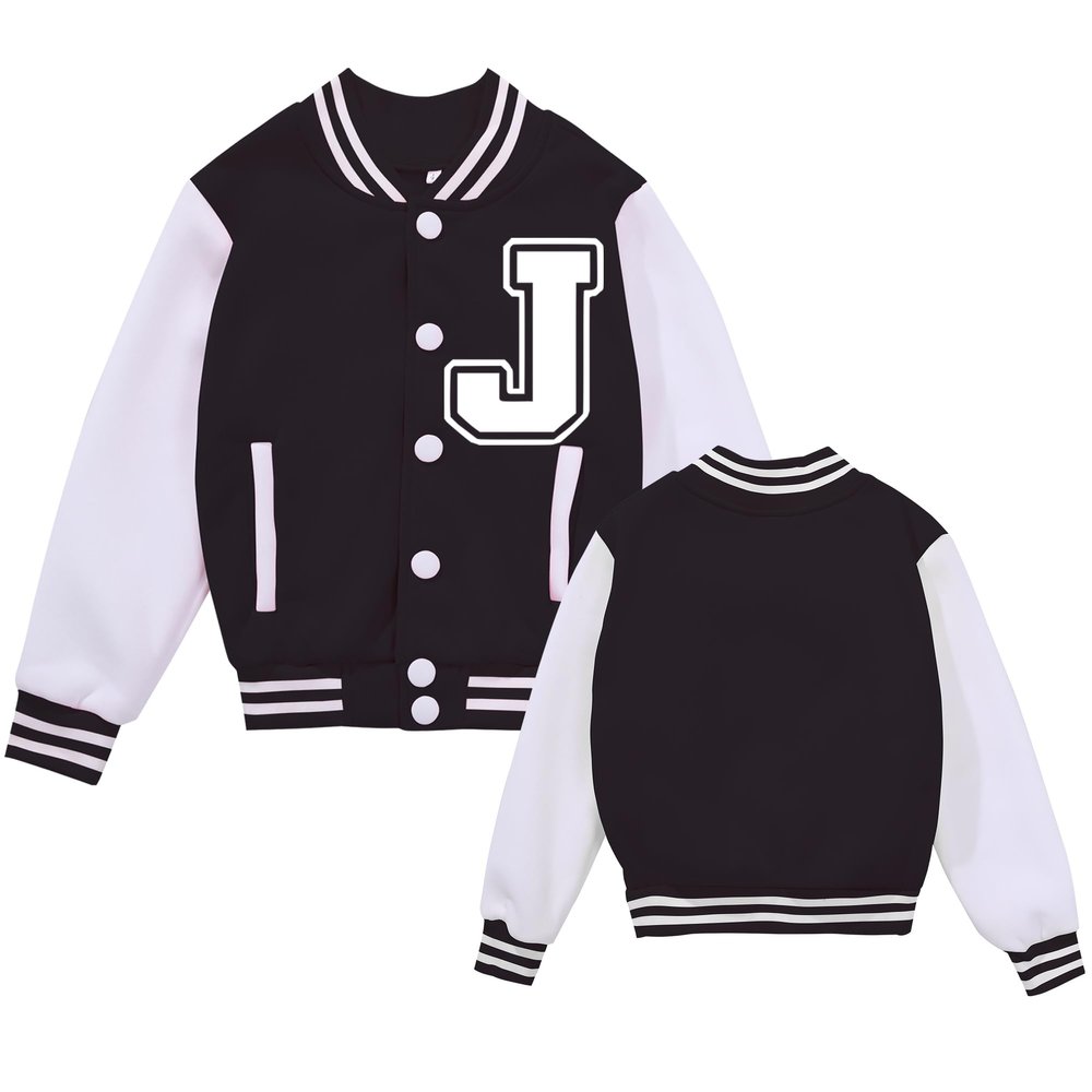 NICNZQI Kids Varsity Jacket Girls Bomber Jacket Baseball Jacket for Boys with Pocket Coat