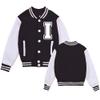 NICNZQI Kids Varsity Jacket Girls Baseball Jacket Boys Bomber Outwear with Pocket Coat view 1