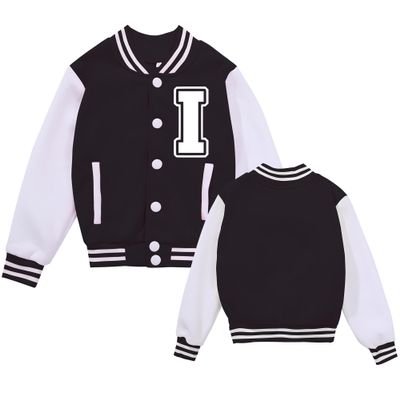 NICNZQI Kids Varsity Jacket Girls Baseball Jacket Boys Bomber Outwear with Pocket Coat