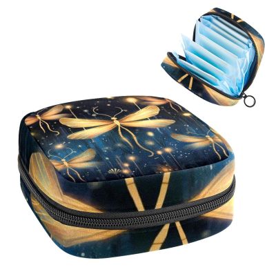Firefly Menstrual Pad Purse for School, Tampons Collect Pouch for Women Girls, Soft Sanitary Napkin Disposal Bags