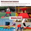 FUYAO Hardwood Gymnastics Spring Board with Crash Mats, Pro Curved Spring Board Durable Arts Springboard for Sports Club, Martial Arts, Adult/Teen/Child view 2