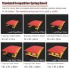 FUYAO Hardwood Gymnastics Spring Board with Crash Mats, Pro Curved Spring Board Durable Arts Springboard for Sports Club, Martial Arts, Adult/Teen/Child view 3