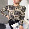 Freaswind Dralon Crew Neck Tops for Women Autumn Winter Thickened Thermal Underwear Inner Warm Printed Long-Sleeved Shirt (US, Alpha, Small, Regular, Regular, Good) view 2