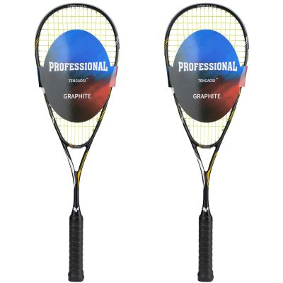 TENGAOSI Graphene Touch Squash Racquet Series, (Speed/Radical), Pre-Strung Squash Rackets Set of 2 (Yellow-2)
