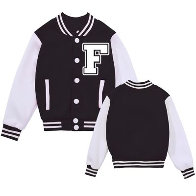 NICNZQI Kids Varsity Jacket Girls Baseball Jacket Boys Bomber Outwear with Pocket Coat