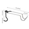 25m/9.8inch Camping Hook Hanger Outdoor Tent Lamp Hanger Tent Pole Hook Lantern Holder Hanger Clips Stainless Steel Portable Non Slip Tent Lamp Hook for Camping,Grill, Hiking view 2
