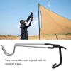 25m/9.8inch Camping Hook Hanger Outdoor Tent Lamp Hanger Tent Pole Hook Lantern Holder Hanger Clips Stainless Steel Portable Non Slip Tent Lamp Hook for Camping,Grill, Hiking view 3