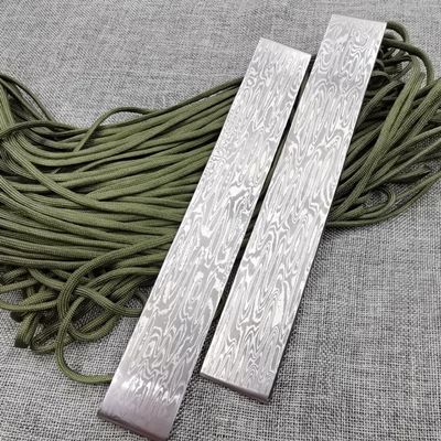 TEAMWILL 160x30x3mm Sandwich VG10 Damascus Steel Billet Bars Material Knife Blade Blanks 7Kinds US (Stream)
