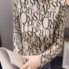 Freaswind Dralon Crew Neck Tops for Women Autumn Winter Thickened Thermal Underwear Inner Warm Printed Long-Sleeved Shirt (US, Alpha, Small, Regular, Regular, Letter) view 3