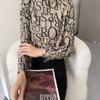 Freaswind Dralon Crew Neck Tops for Women Autumn Winter Thickened Thermal Underwear Inner Warm Printed Long-Sleeved Shirt (US, Alpha, Small, Regular, Regular, Letter) view 4