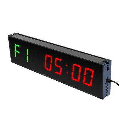 KHZKHC Gym Timer Clock, Fitness Interval Timer, LED Digital Gym Wall Clock, Count Down/Up Stopwatch, Workout Timer, WithRemote Control, Easy to Operate, for Home Gym, Fitness Training