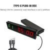 KHZKHC Gym Timer Clock, Fitness Interval Timer, LED Digital Gym Wall Clock, Count Down/Up Stopwatch, Workout Timer, WithRemote Control, Easy to Operate, for Home Gym, Fitness Training view 4