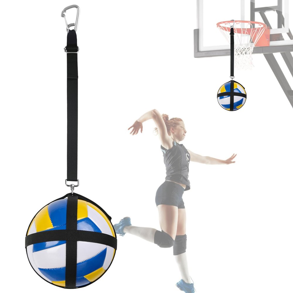 AzReference Volleyball Spike Trainer -Solo Serve Trainer-Volleyball Attack Trainer-Training System Improves Serving, Jumping, Arm Swing Mechanics and Spiking Power
