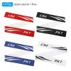PATIKIL 9.8"x0.7" Badminton Racket Head Protector Sticker, 4 Pack PU Racquet Guard Tape Racket Frame Stickers Thickened Wear-Resistant, Multicolor view 3
