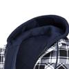 SWJGLITTR Men's Plaid Hooded Jacket Winter Warm Quilted Lined Button Outwear Casual Thick Fleece Coat With Detachable Hood (4X-Large,Black) view 2