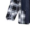 SWJGLITTR Men's Plaid Hooded Jacket Winter Warm Quilted Lined Button Outwear Casual Thick Fleece Coat With Detachable Hood (4X-Large,Black) view 4